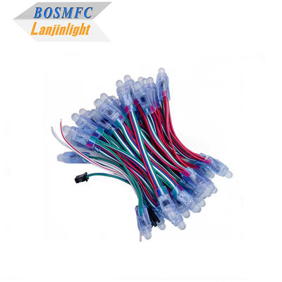 কারখানার ফুল কালার প্রোগ্রামযোগ্য DC5V WS2811 RGB পিক্সেল লাইট স্ট্রিং ওয়াটারপ্রুফ আইপি 68 9 মিমি 12 মিমি এলইডি স্ট্রিং