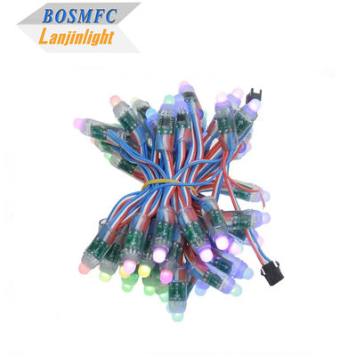 কারখানার ফুল কালার প্রোগ্রামযোগ্য DC5V WS2811 RGB পিক্সেল লাইট স্ট্রিং ওয়াটারপ্রুফ আইপি 68 9 মিমি 12 মিমি এলইডি স্ট্রিং