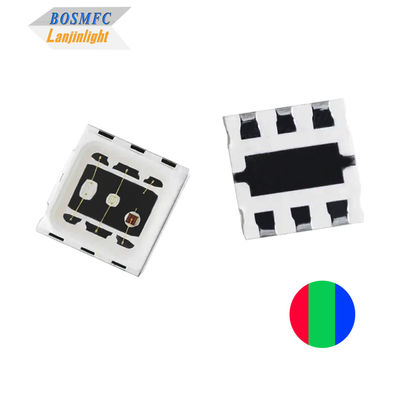 1.5W 5050 আরজিবি এলইডি গম্বুজ লেন্স উচ্চ ক্ষমতা ত্রি-রঙের এলইডি চিপ 3 * 0.5W