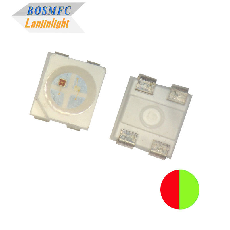 ইন্ডিকেটরের জন্য OEM 0.06W বাই কালার এসএমডি এলইডি 3528 লাল এবং সবুজ 568-572nm