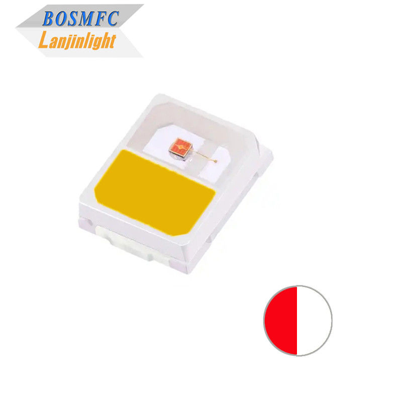 স্থিতিশীল 0.2W 2835 এসএমডি LED দ্বৈত রঙ লাল &amp; উষ্ণ সাদা CCT2700-3200K অ্যান্টি স্ট্যাটিক উজ্জ্বল LED চিপ