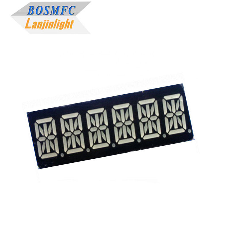 0.39 " 16 সেগমেন্ট LED ডিসপ্লে 6 ডিজিট সুপার রেড রঙ 49x15x8 মিমি
