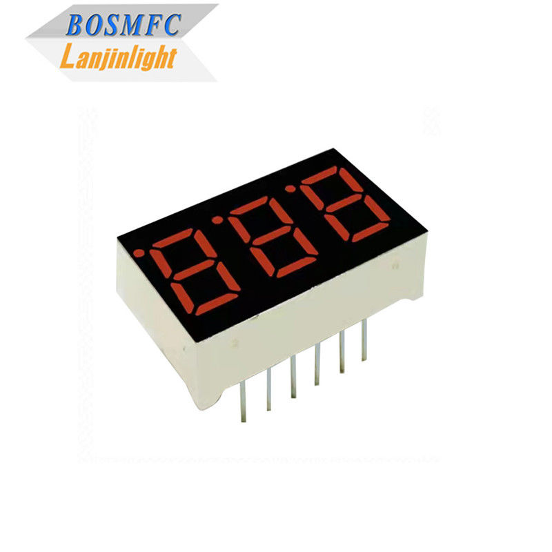 20mA 7 সেগমেন্ট LED ডিসপ্লে 3 ডিজিট 0.28 ইঞ্চি 0.56 ইঞ্চি টেকসই