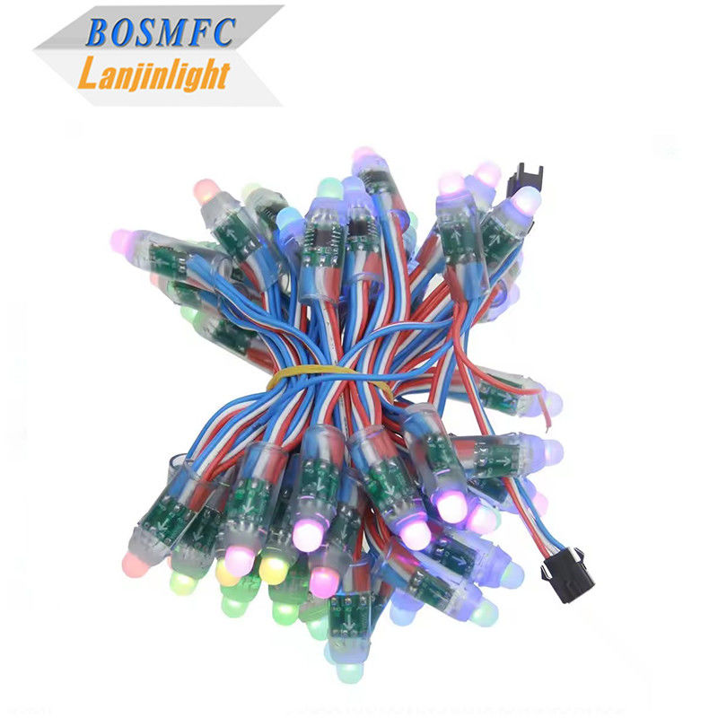 IP68 জলরোধী WS2811 LED পিক্সেল মডিউল স্ট্রিং লাইট ডিজিটাল LED পিক্সেল DC5V মাল্টি কালার LED স্ট্রিং লাইট