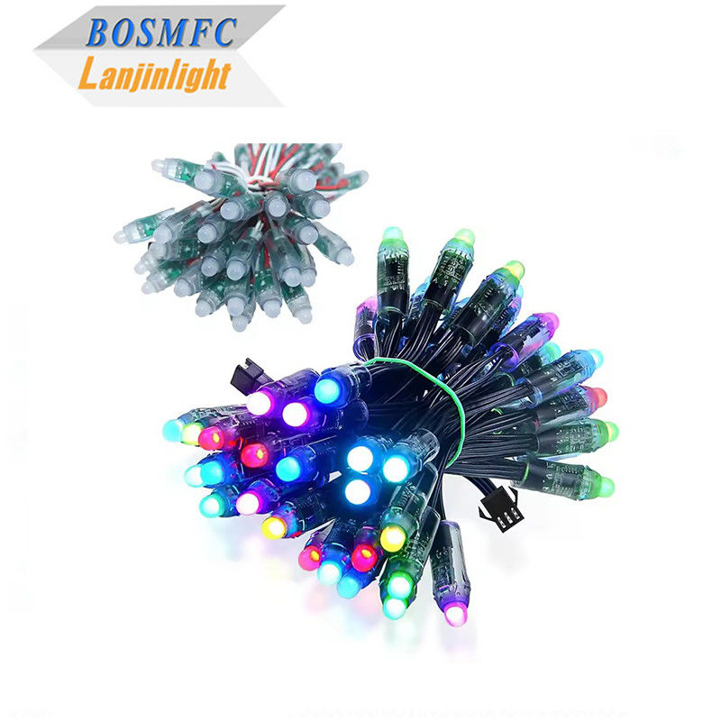 কারখানা পাইকারি WS2811 ড্রিম রঙ RGB IC 12V LED পিক্সেল স্টিং লাইট বিজ্ঞাপন মডিউল স্ক্রিন LED পয়েন্ট লাইট ক্রিসমাস