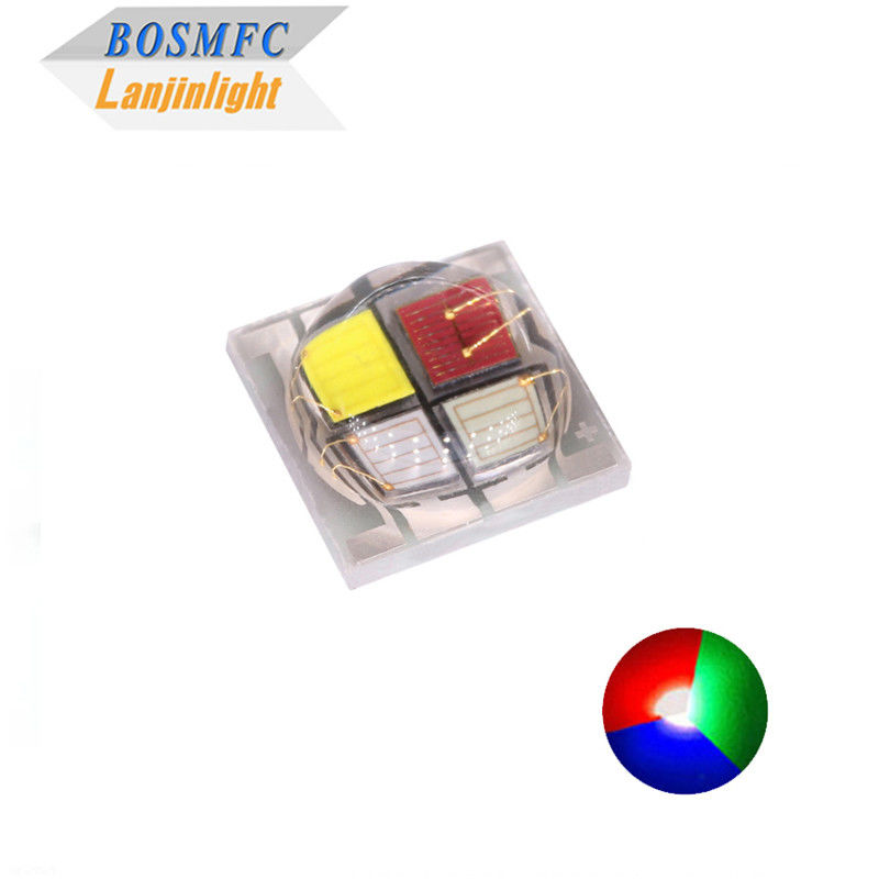 সিরামিক বেস সহ উচ্চ ক্ষমতা 5050 RGBW SMD LED 4*1W &amp; 4*3W কনফিগারেশন 6000K হোয়াইট লাইট