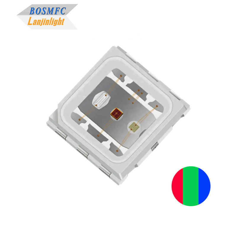 1.5W 5050 আরজিবি এলইডি গম্বুজ লেন্স উচ্চ ক্ষমতা ত্রি-রঙের এলইডি চিপ 3 * 0.5W
