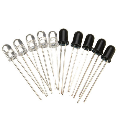 5 মিমি আইআর এলইডি চিপ 850nm 890nm 940nm 980nm থার্মোমিটারের জন্য গর্তের মাধ্যমে