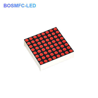 64x64x7.5mm 8x8 ডট ম্যাট্রিক্স ডিসপ্লে, রেড লাইট LED ম্যাট্রিক্স স্ক্রিন