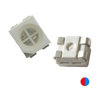 20mA বাই কালার PLCC4 3528 SMD LED চিপ 1.9mm বেধ লাল & নীল রঙ 4 পিন