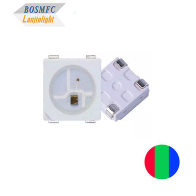 আইসি অন্তর্নির্মিত 4 পিন স্মার্ট 5 ভি এসএমডি 5050 আরজিবি এসএমডি এলইডি ws2813 Ws2812 PLCC4 ত্রি-রঙের চিপ নেতৃত্বাধীন জন্য নেতৃত্বাধীন প্রদর্শন পর্দা