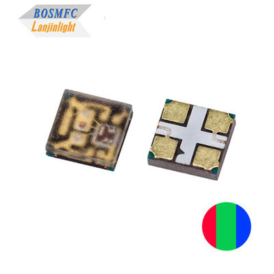 সুপার ব্রাইট মাল্টি কালার PLCC4 2020 RGB LED 12mA অন্তর্নির্মিত আইসি স্বতন্ত্র বুদ্ধিমান নিয়ন্ত্রণ