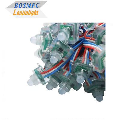 ফুল কালার পিক্সেল এলইডি লাইট ডিজিটাল স্কয়ার WS2811 আরজিবি পিক্সেল মডিউল স্ট্রিং লাইট 12 মিমি 5 ভি 12 ভি আরজিবি জলরোধী স্ট্রিং