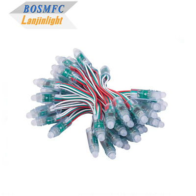 WS2811 ডিফিউজড ডিজিটাল আরজিবি এলইডি স্ট্রিং লাইট পিক্সেল লাইট 12 মিমি রাউন্ড পৃথকভাবে ঠিকানাযোগ্য